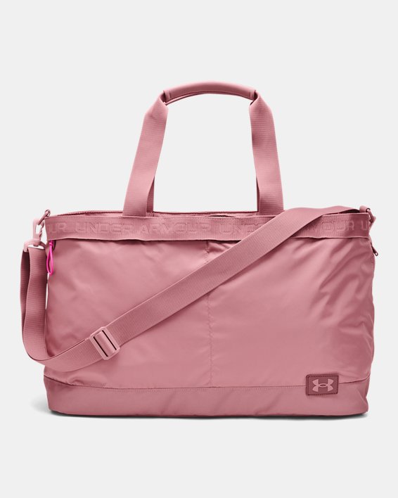 Women's UA Essentials Signature Tote Bag, Pink, pdpMainDesktop image number 0